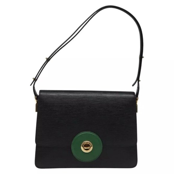 LOUIS VUITTON Epi Free Run Shoulder Bag Green Black M52414 LV Auth 115150 - Picture 1 of 16